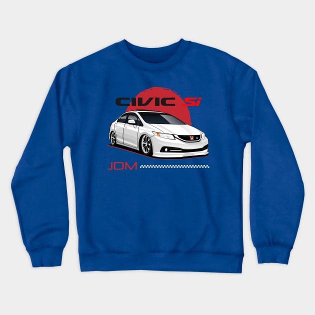 Civic SI JDM Cars Crewneck Sweatshirt by masjestudio